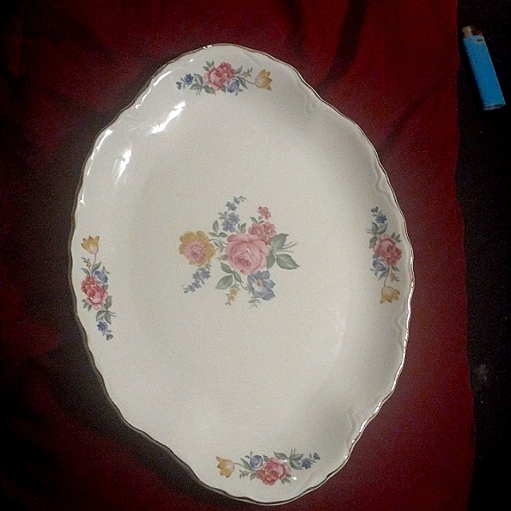 Floral. China Serving Plate